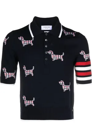 Thom Browne Hector intarsia polo shirt