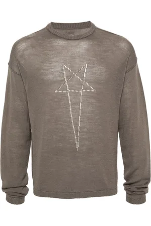 Rick Owens Star-motif wool jumper