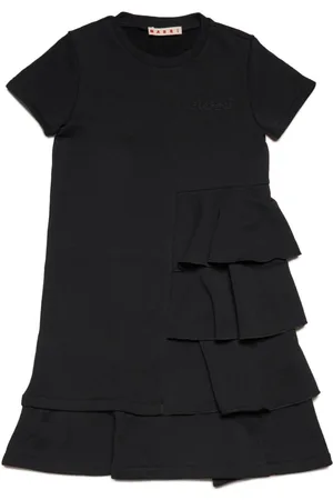 Marni Logo-embroidered cotton dress
