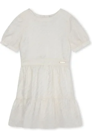 Michael Kors Logo-jacquard round-neck dress