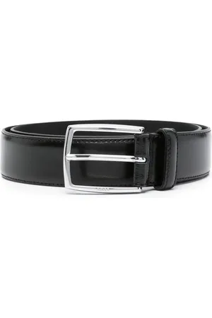 HUGO BOSS Logo-engraved leather belt