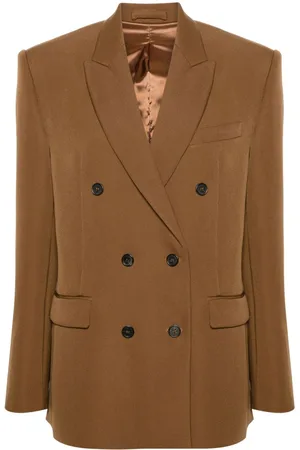 WARDROBE.NYC Double-breasted virgin wool blazer