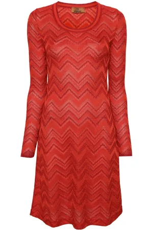 Missoni Zig-zag woven short dress
