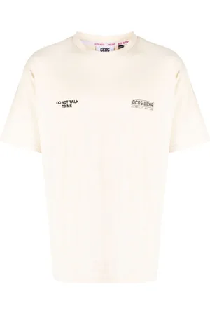 GCDS Slogan-print cotton T-shirt