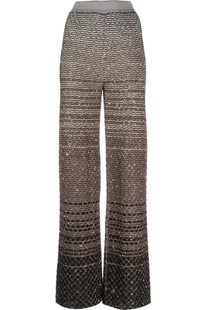 Missoni Sequin-embellished straight-leg trousers