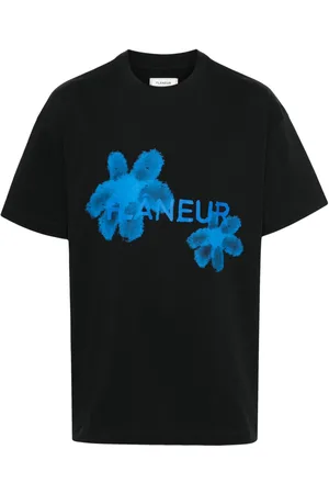 FLÂNEUR Floral Watercolor cotton T-Shirt