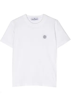 Stone Island Logo-patch cotton T-shirt