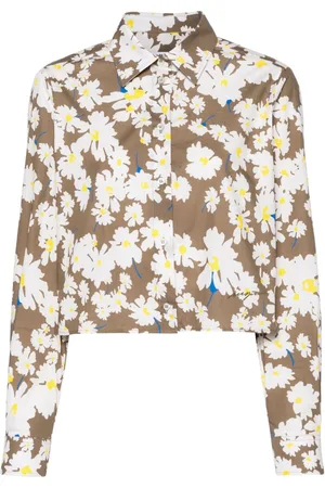 Msgm Floral-print cotton shirt