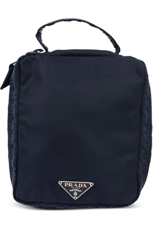 1990 2000s triangle logo clutch bag