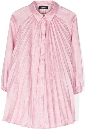 VERSACE Barocco-print pleated dress
