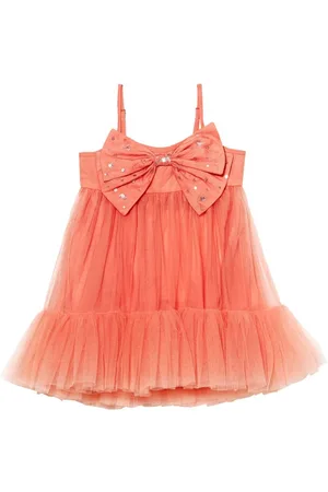Tutu Du Monde Bébé Simply Pink bow-embellished tulle dress