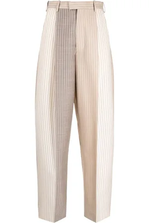 Marni Pinstriped straight-leg trousers