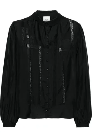 Isabel Marant Zayen sheer-lace silk blouse