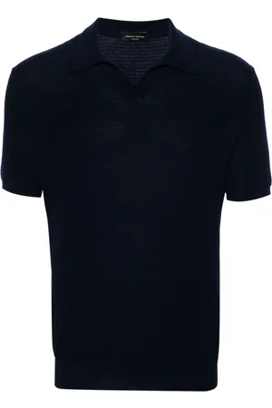 Roberto Collina Split-neck cotton polo shirt