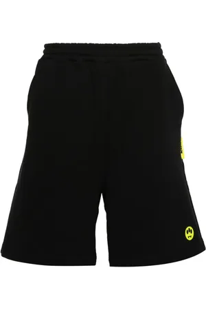 BARROW Face-appliqué track shorts
