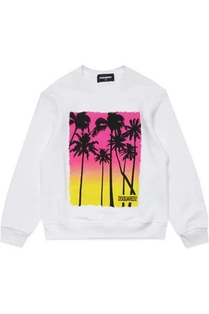 Dsquared2 Palm tree-print cotton sweatshirt