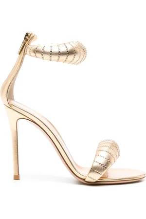 Gianvito Rossi Bijoux 105mm metallic sandals