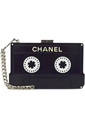 CHANEL 2004 cassette tape clutch bag