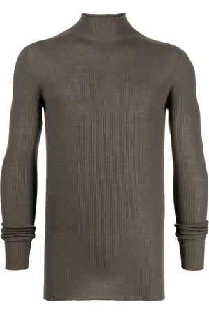 Rick Owens Ribbed semi-sheer jumper