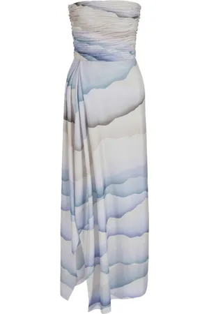 Giorgio Armani Abstract-pattern silk dress