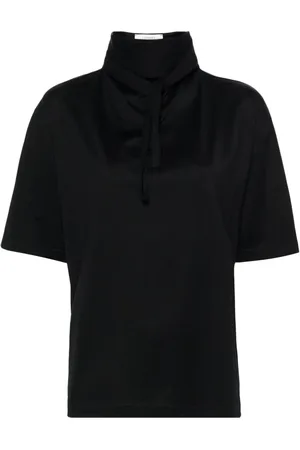 LEMAIRE Tie-fastening cotton T-shirt