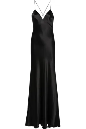 RAQUEL DINIZ A-line silk maxi dress