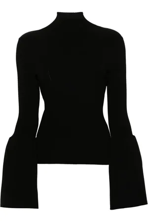 Chloé Bell-sleeves ribbed jumper
