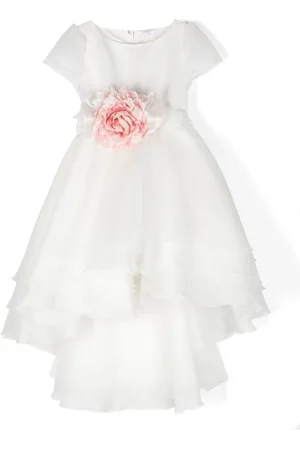 MONNALISA Floral-appliqué dress