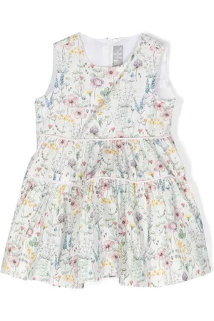 Il gufo Floral-print cotton dress