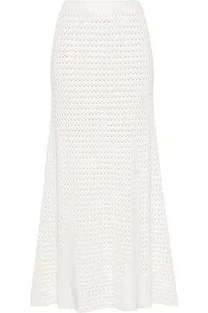 RAQUEL DINIZ Open-knit long skirt