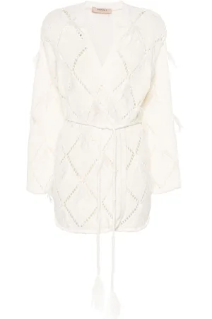 Twin-Set Diamond-pattern cardigan