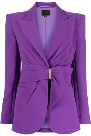 Zuhair Murad Gathered belted blazer