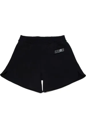 Maison Margiela Numbers-motif cotton track shorts