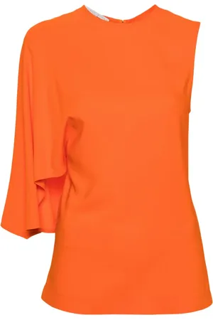 Stella McCartney Asymmetric cape-detailed top