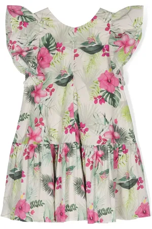MONNALISA Floral-print flared dress