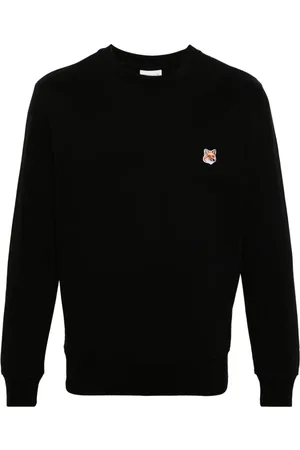 Maison Kitsuné Fox-patch cotton sweatshirt