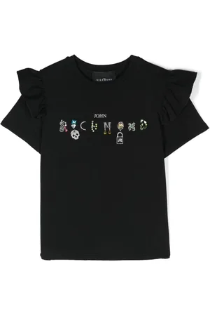 John Richmond Crystal-embellished cotton T-shirt