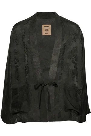 UMA WANG Floral-jacquard jacket