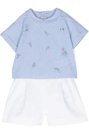 Il gufo Striped shorts set