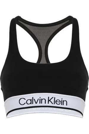 Calvin Klein logo-print Sports Bra - Farfetch