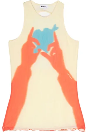 SUNNEI Buco tulle tank top