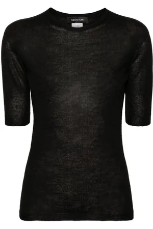 Fabiana Filippi Short-sleeve fine-knit sweater