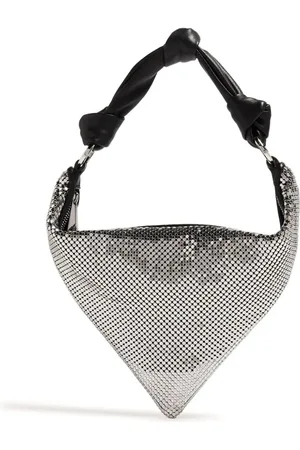 Amina Muaddi Mini Cameron mesh shoulder bag