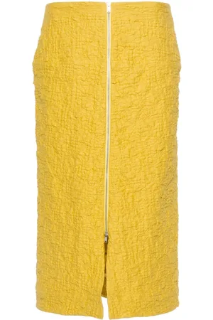 Jil Sander Cloqué midi skirt