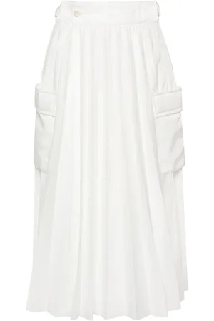 SACAI Pleated cargo midi skirt
