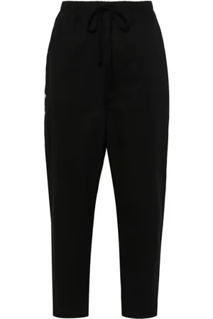 THOM KROM Drop-crotch straight-leg cropped trousers