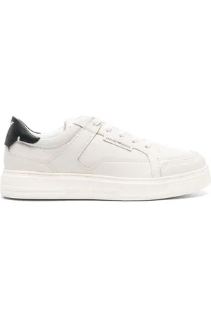Emporio Armani Lace-up leather sneakers