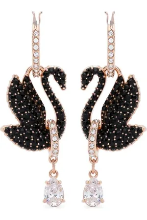 Swarovski Swan drop earrings