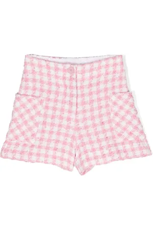 MONNALISA Houndstooth bouclé shorts