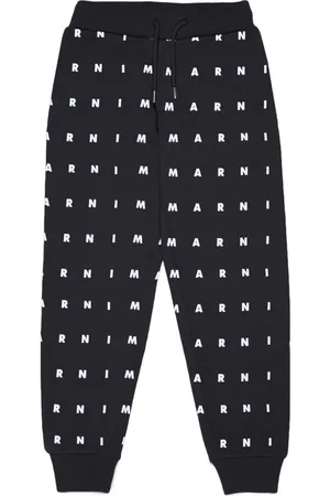 Marni Logo-print cotton track trousers